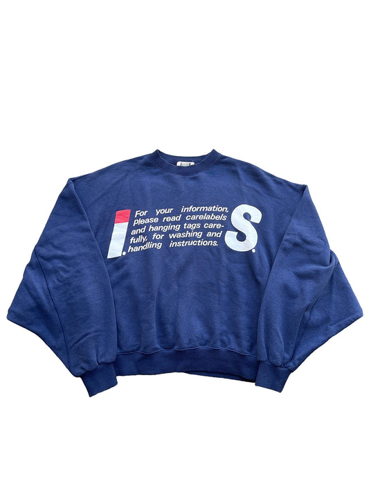 1990’s IS Care Label Crewneck