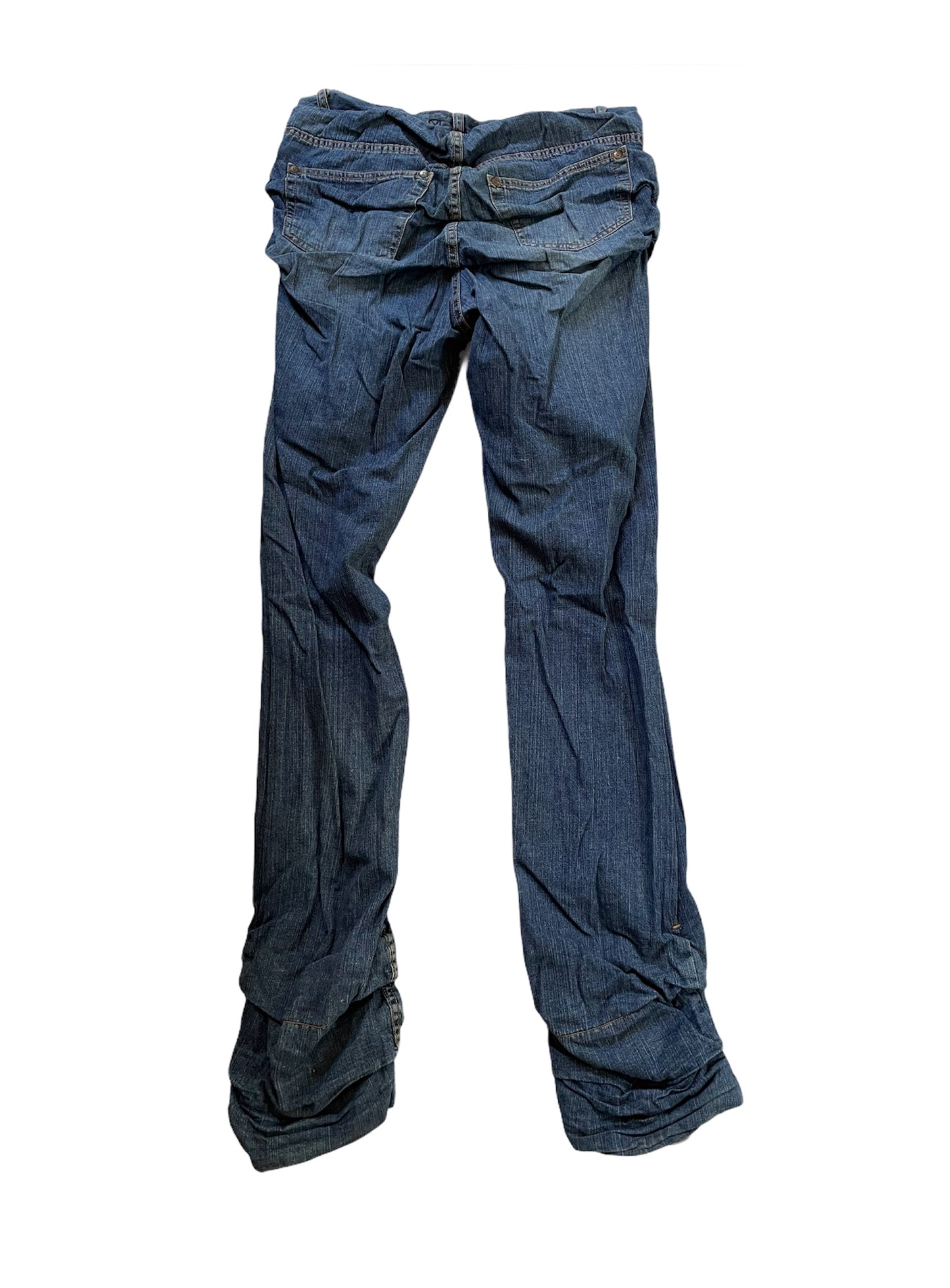 Wrinkled Stack Effect Denim