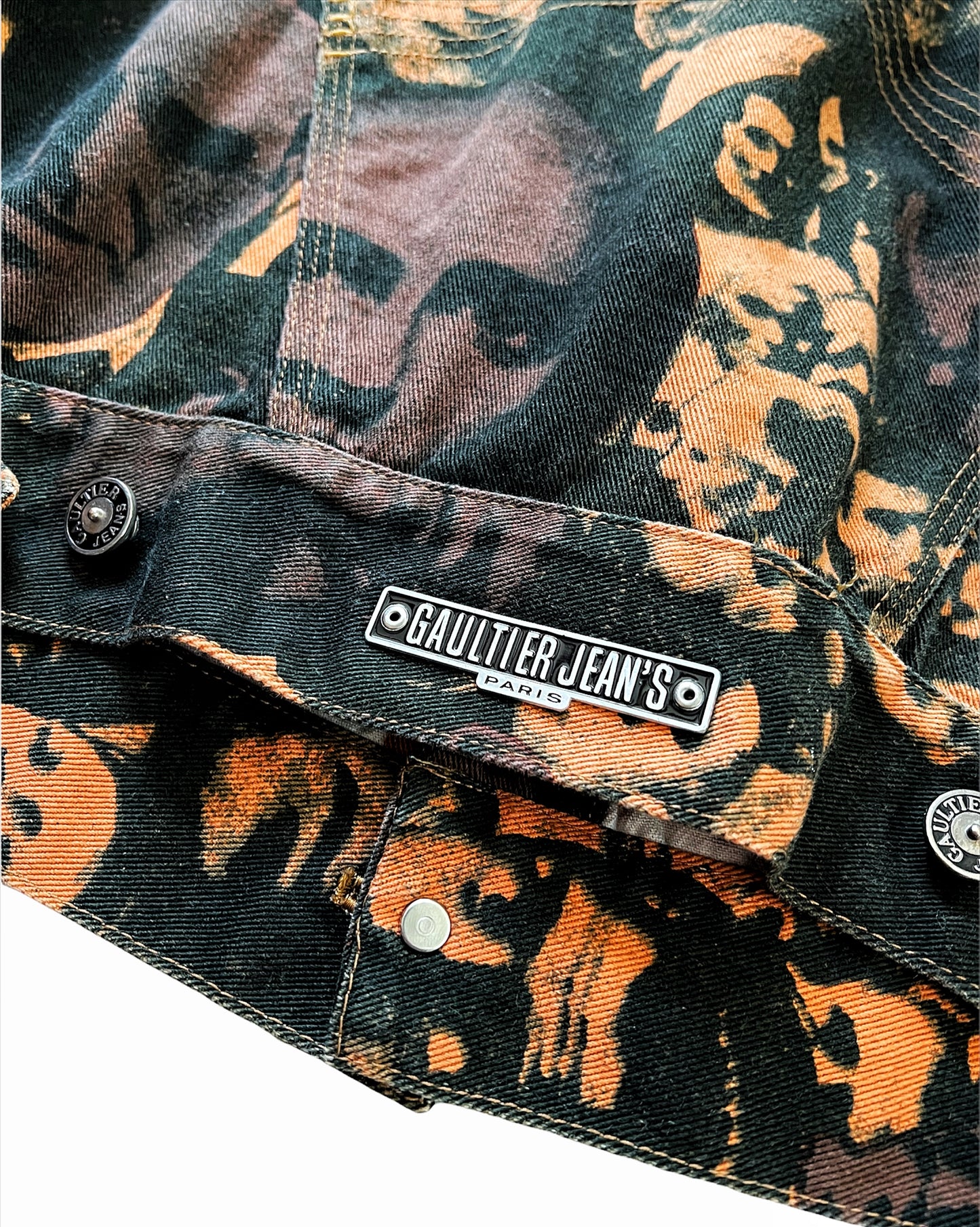 AW92 Faces Collage Denim Trucker