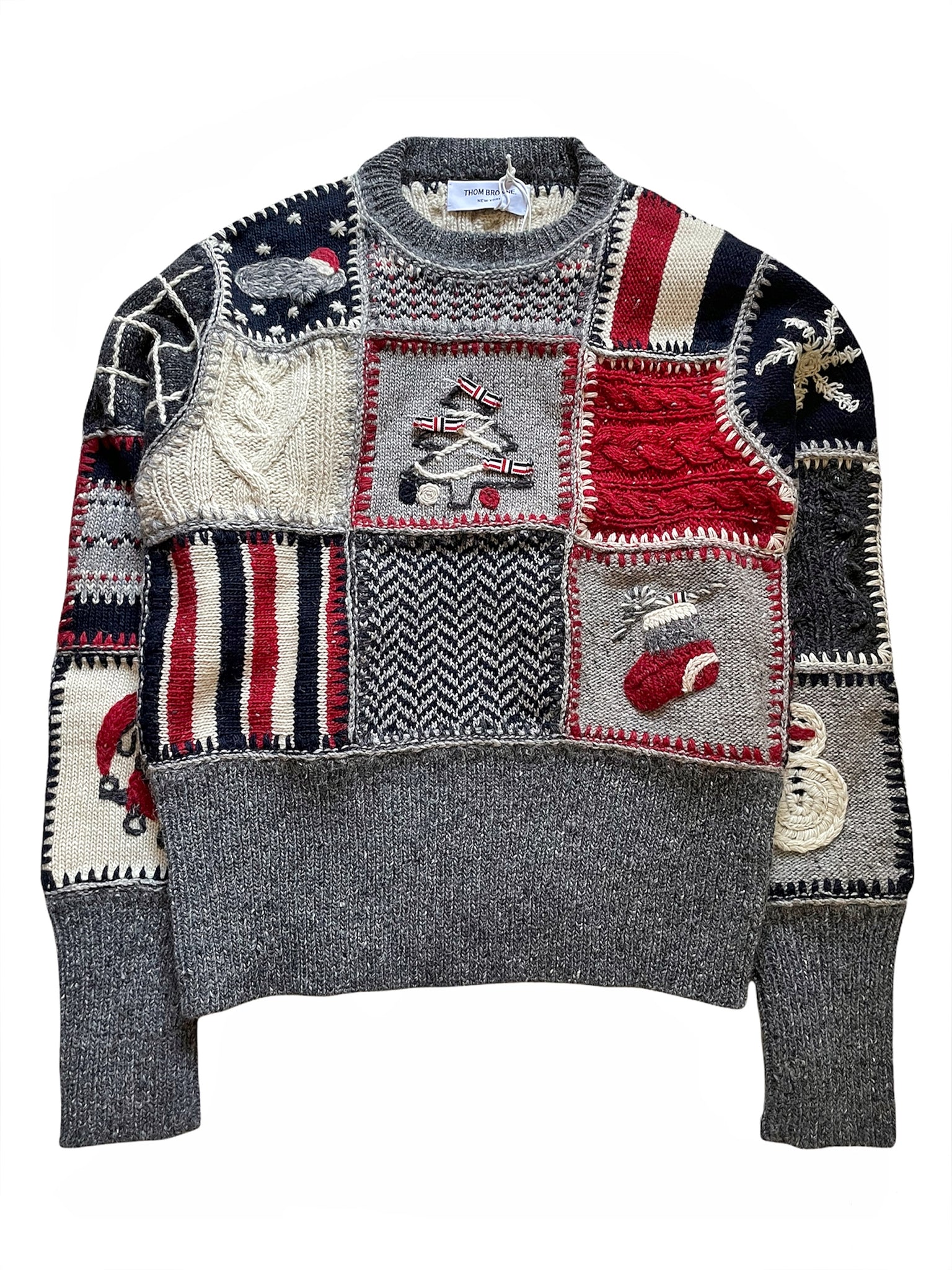 FW20 Holiday Dog Patchwork Sweater
