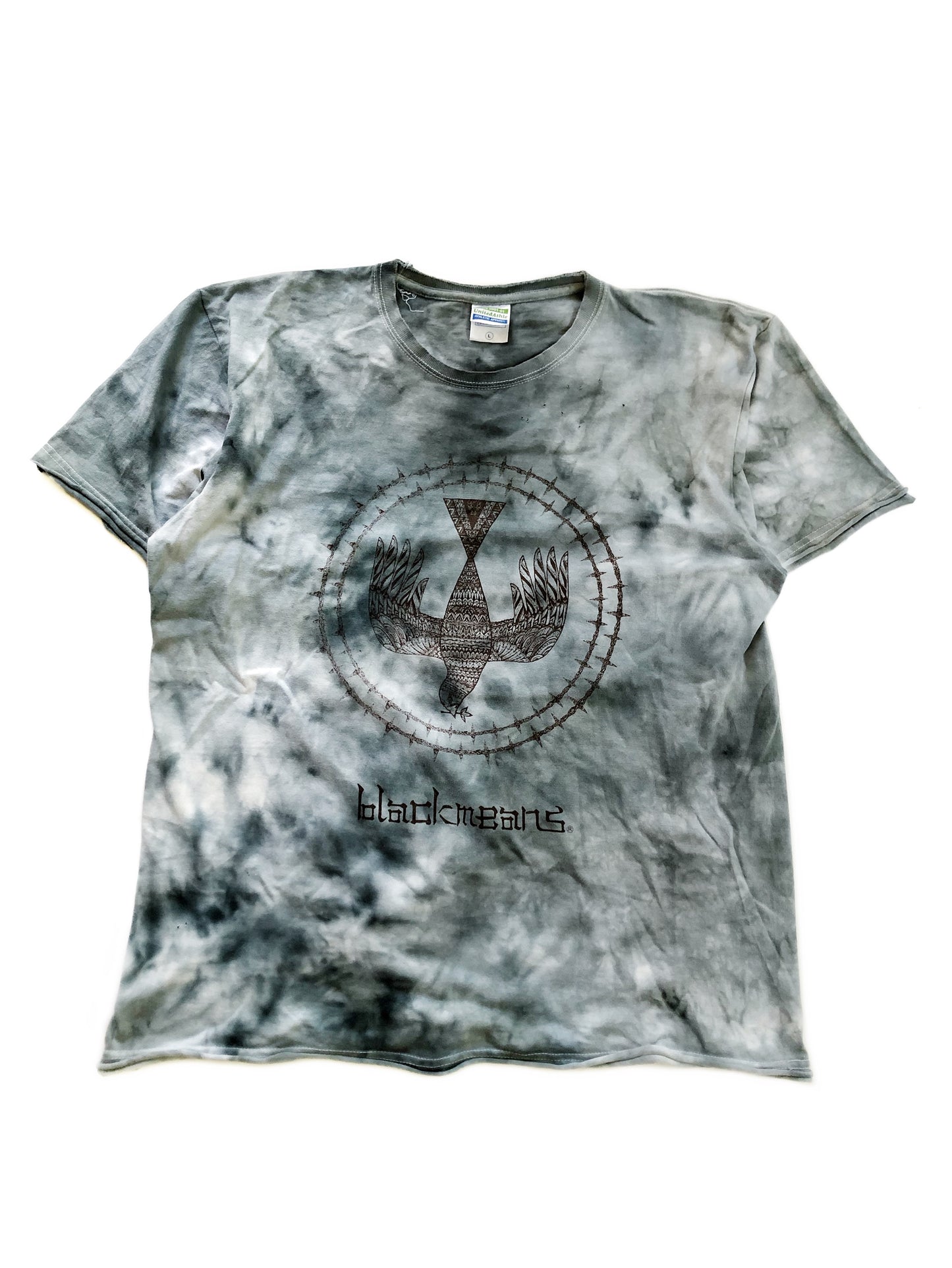 Tie Dye Blue Distressed Tee