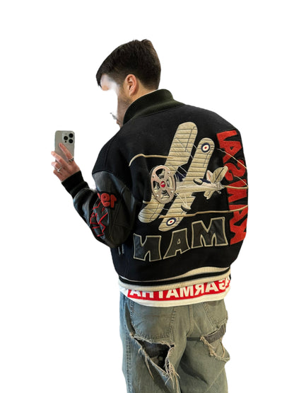 1980’s 3D Airplane Varsity Jacket