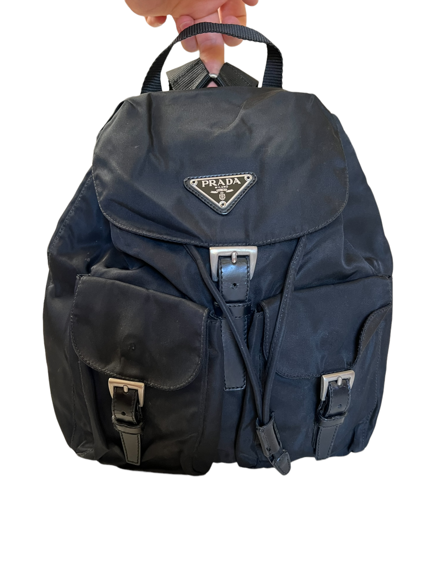 Nylon Black Backpack