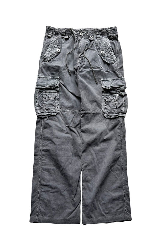 Grey 3D Multi Cargo Pant