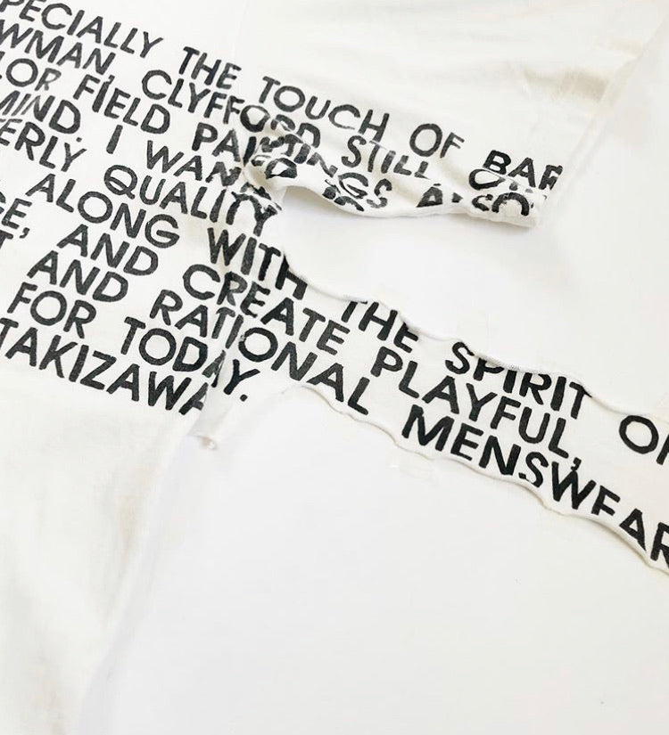 SS06 Issey Miyake x Kashiwa Sato x Naoki Takizawa Poem Extended Shirt