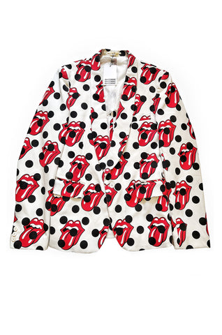 2005 Rolling Stones Dot Print Blazer