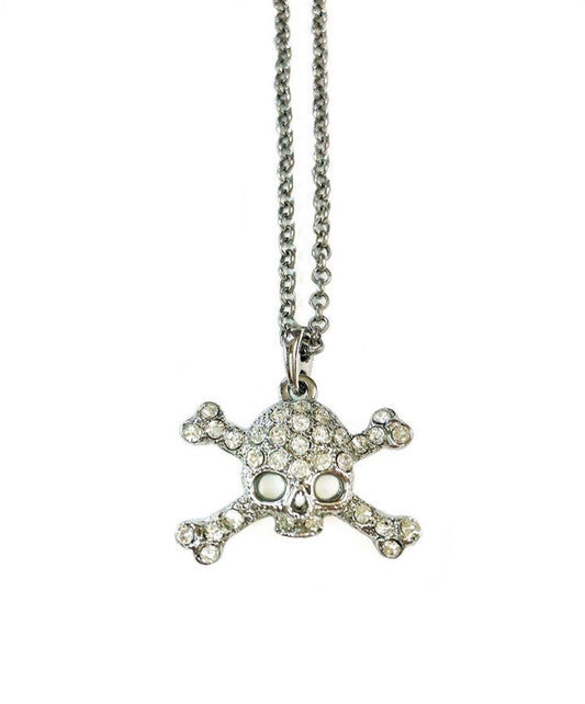 Vintage Vivienne Westwood Skull Crystal Necklace