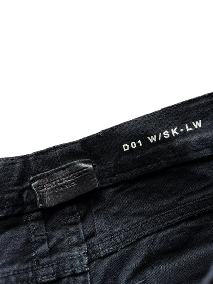 D01 Black Denim Faded