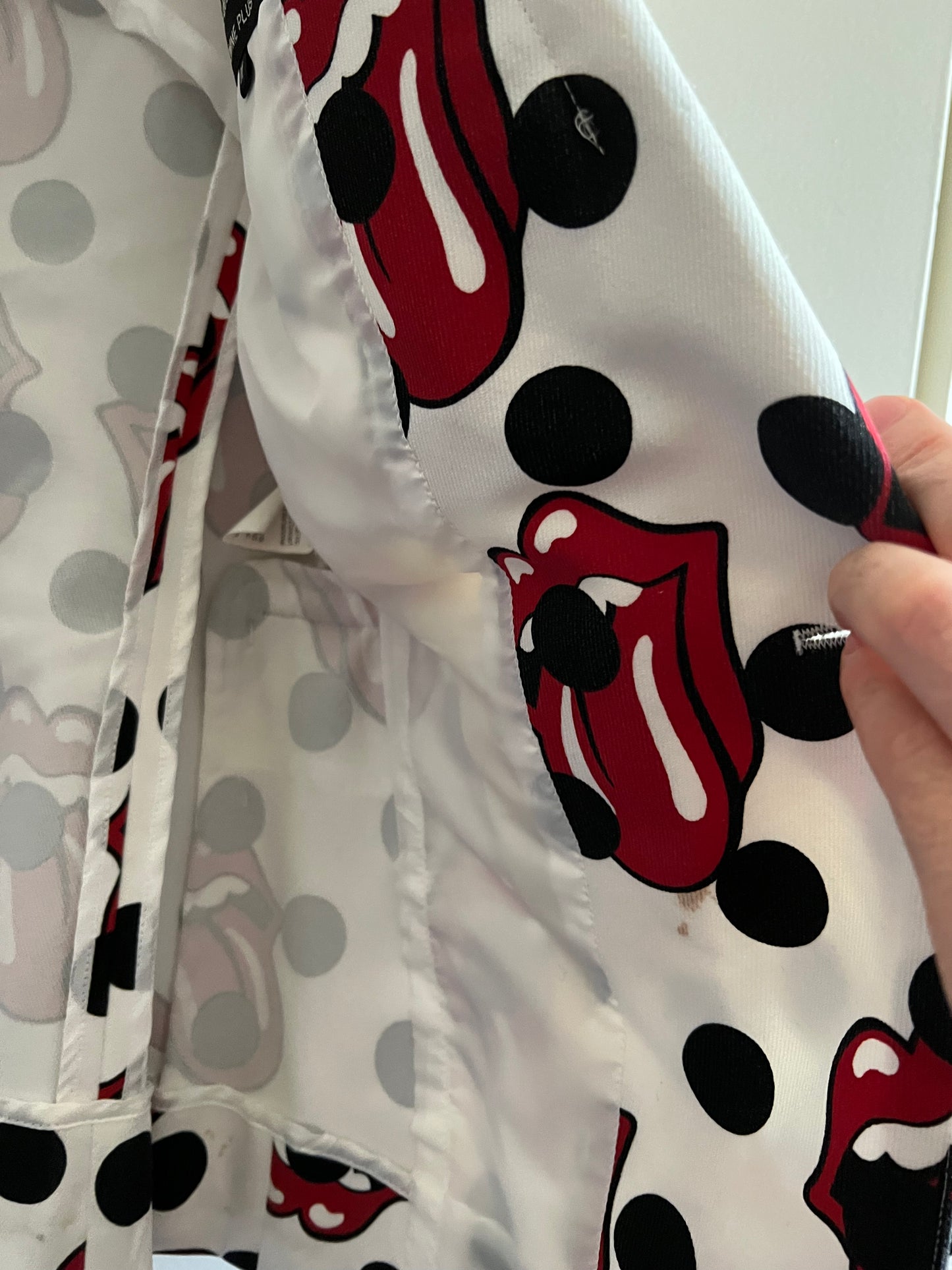 2005 Rolling Stones Dot Print Blazer