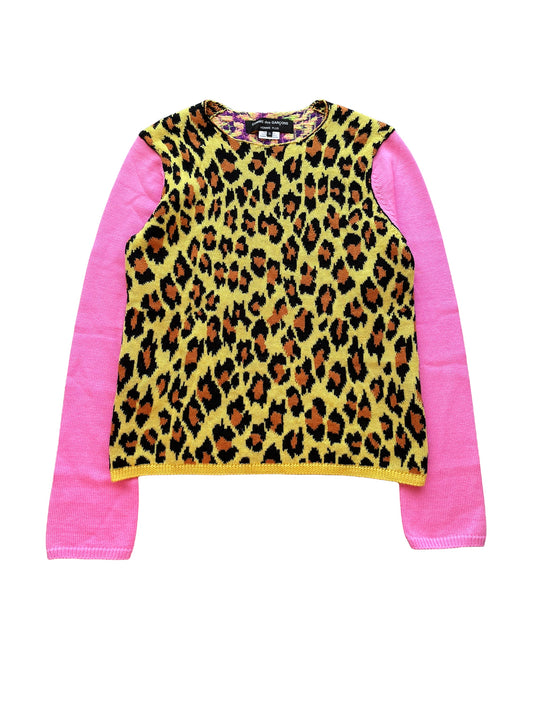 SS18 Leopard Neon Sweater