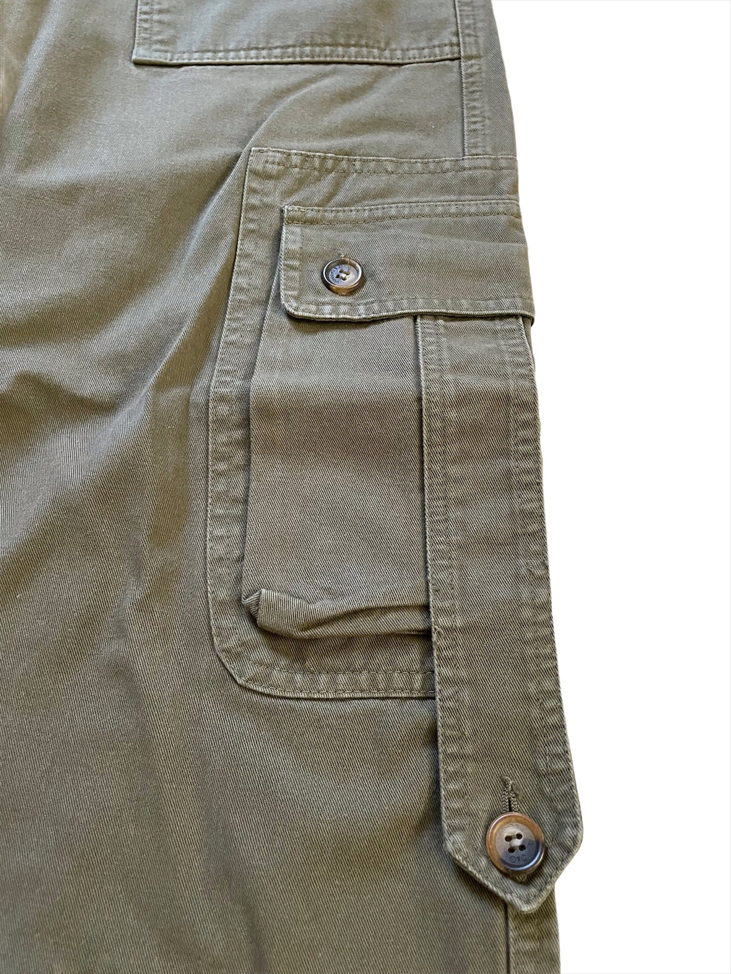 Wide Leg Olive Cargo