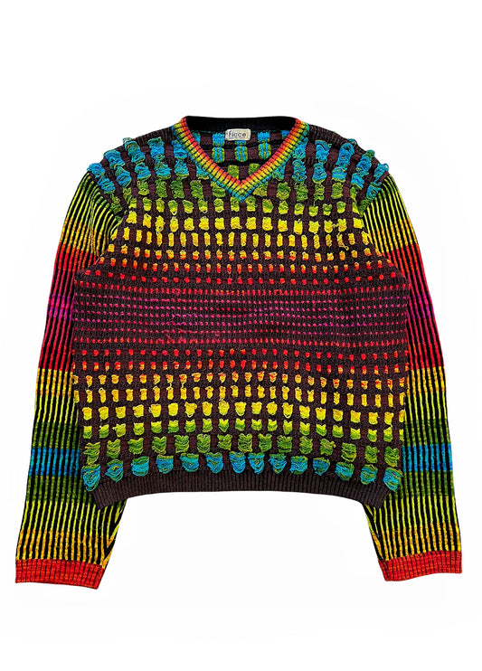 1980’s Rainbow Puff Knit