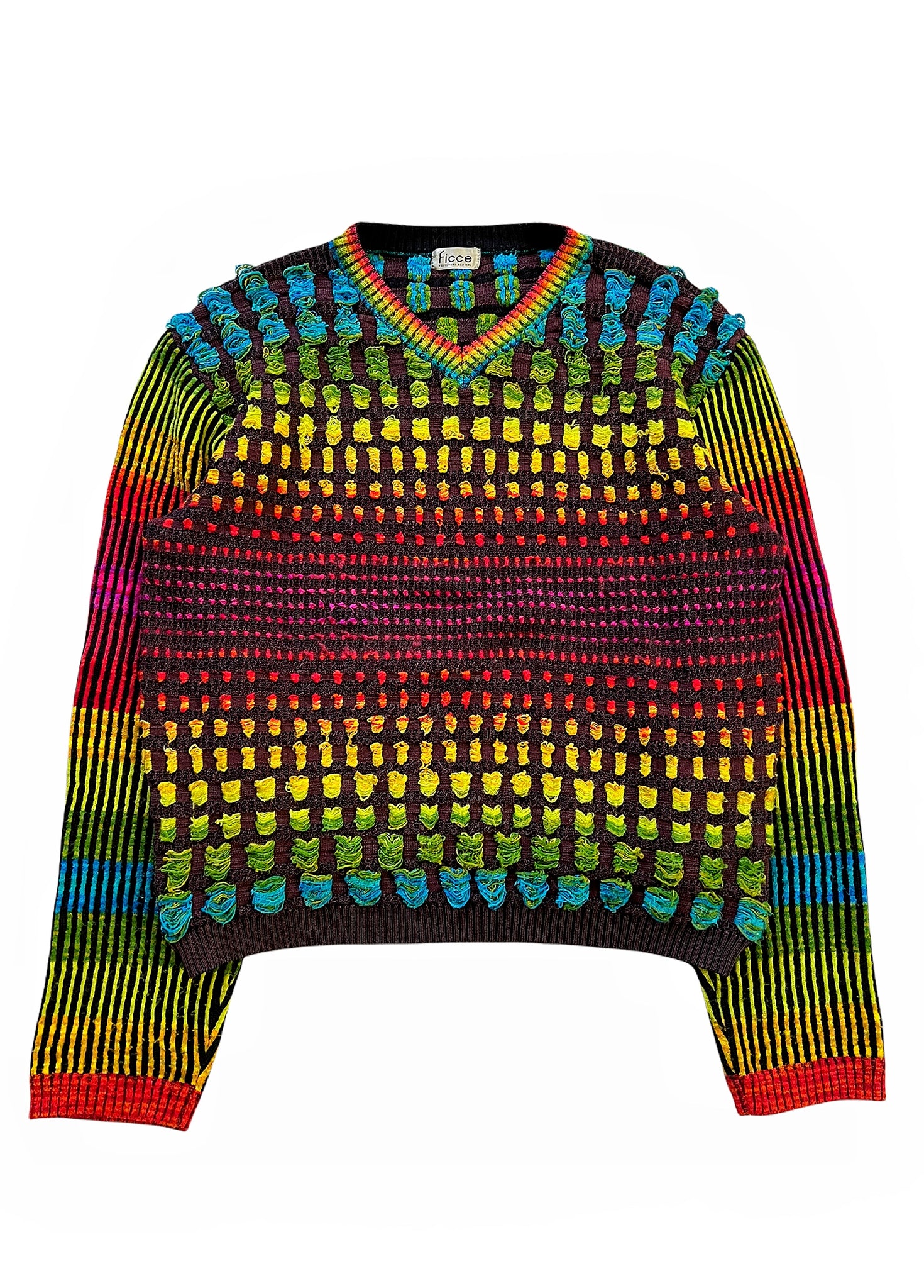 1980’s Rainbow Puff Knit