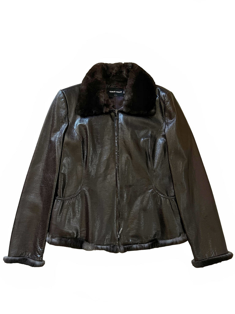 2000's Rabbit Fur Leather Jacket – Archive Reloaded