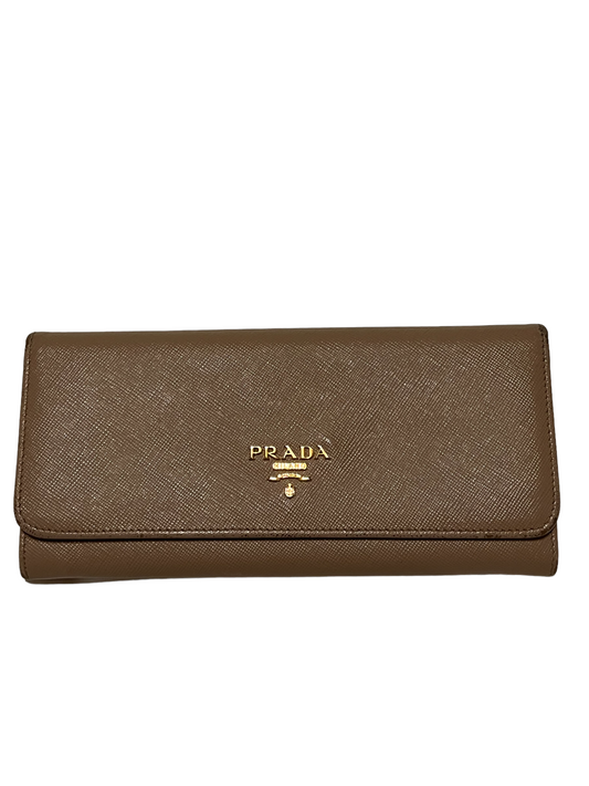 Beige Leather Wallet