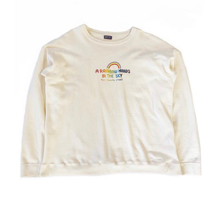 Rainbow Paint Crewneck