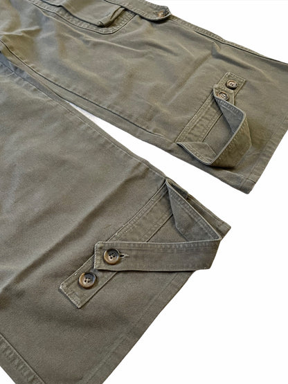 Wide Leg Olive Cargo