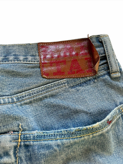 Boro Paint Distressed Denim