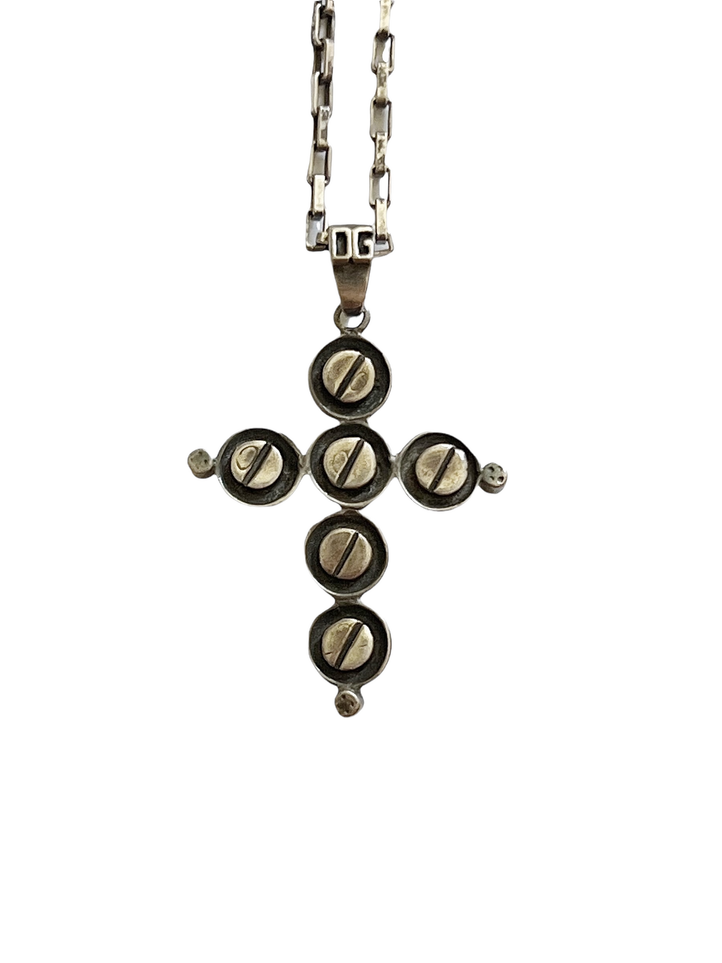 Silver Screw-cifix (Cross Necklace)