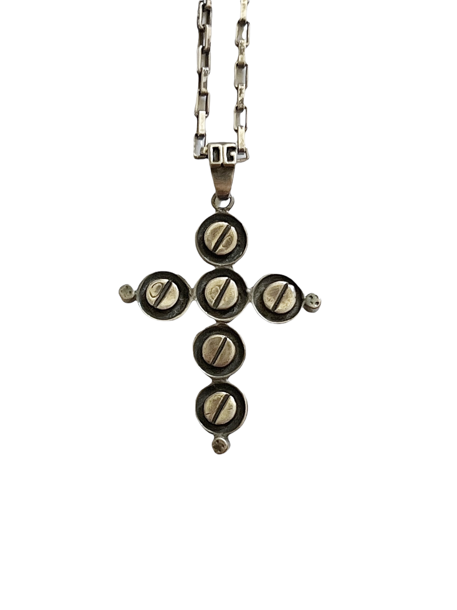 Silver Screw-cifix (Cross Necklace)