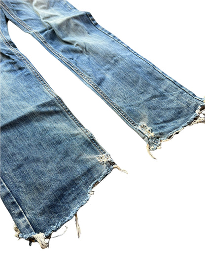 Destroyed Hem Denim