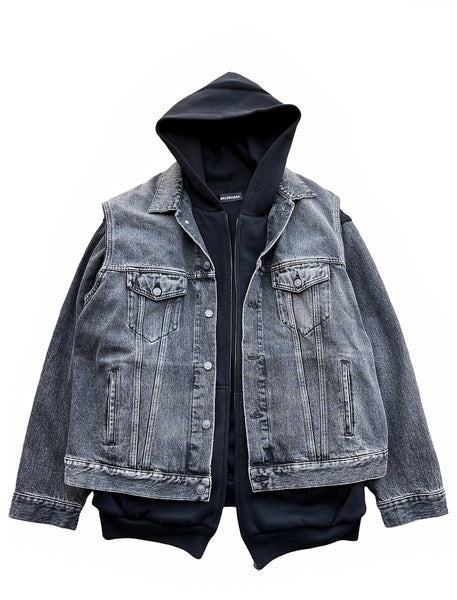 Two Layer Hooded Denim