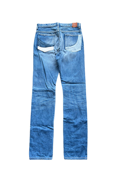 Wavy Patchwork Denim
