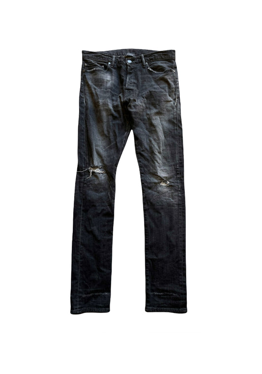 Faded Blowout Skinny Denim