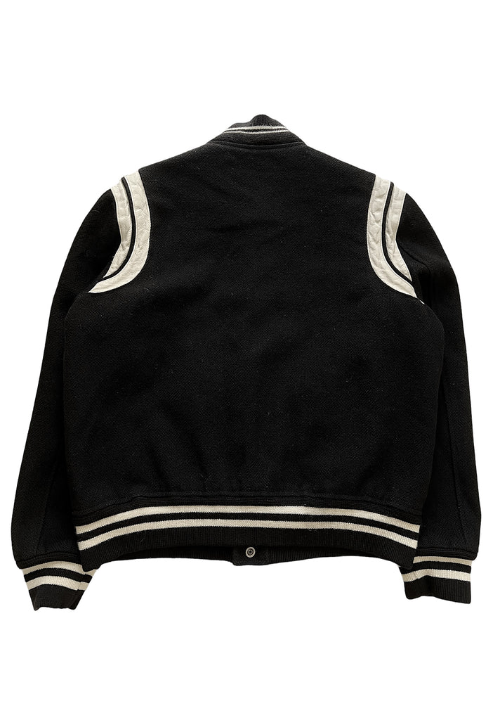 Saint Laurent Classic Teddy Jacket Red & White