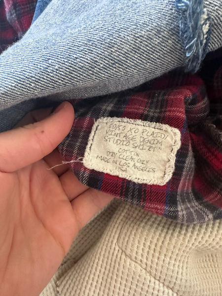 2018 50/50 XO Flannel Denim Shirt