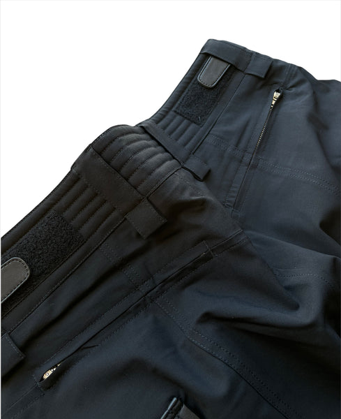 Tactical Leather Panel Cargo Pants