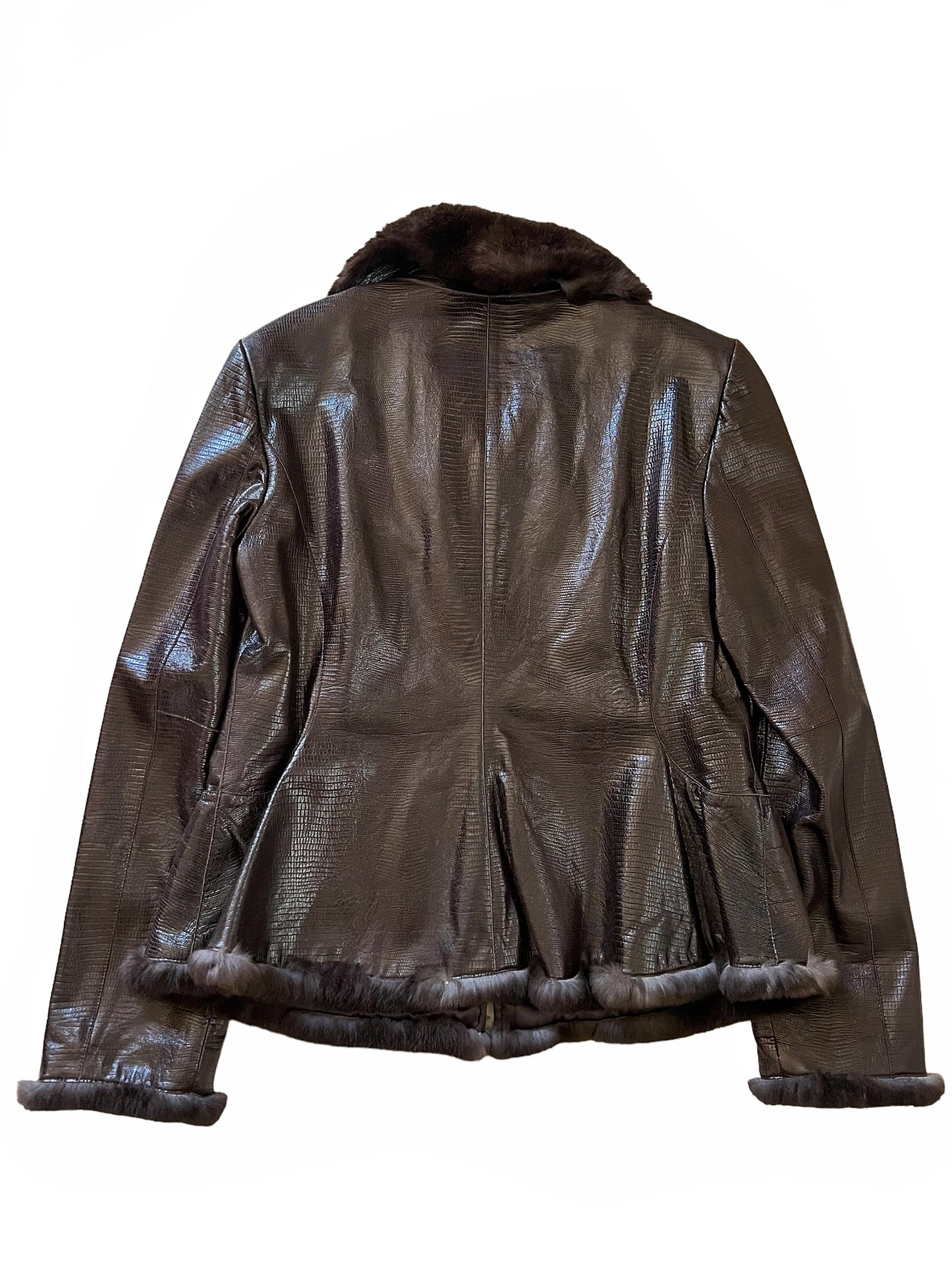 2000’s Rabbit Fur Leather Jacket