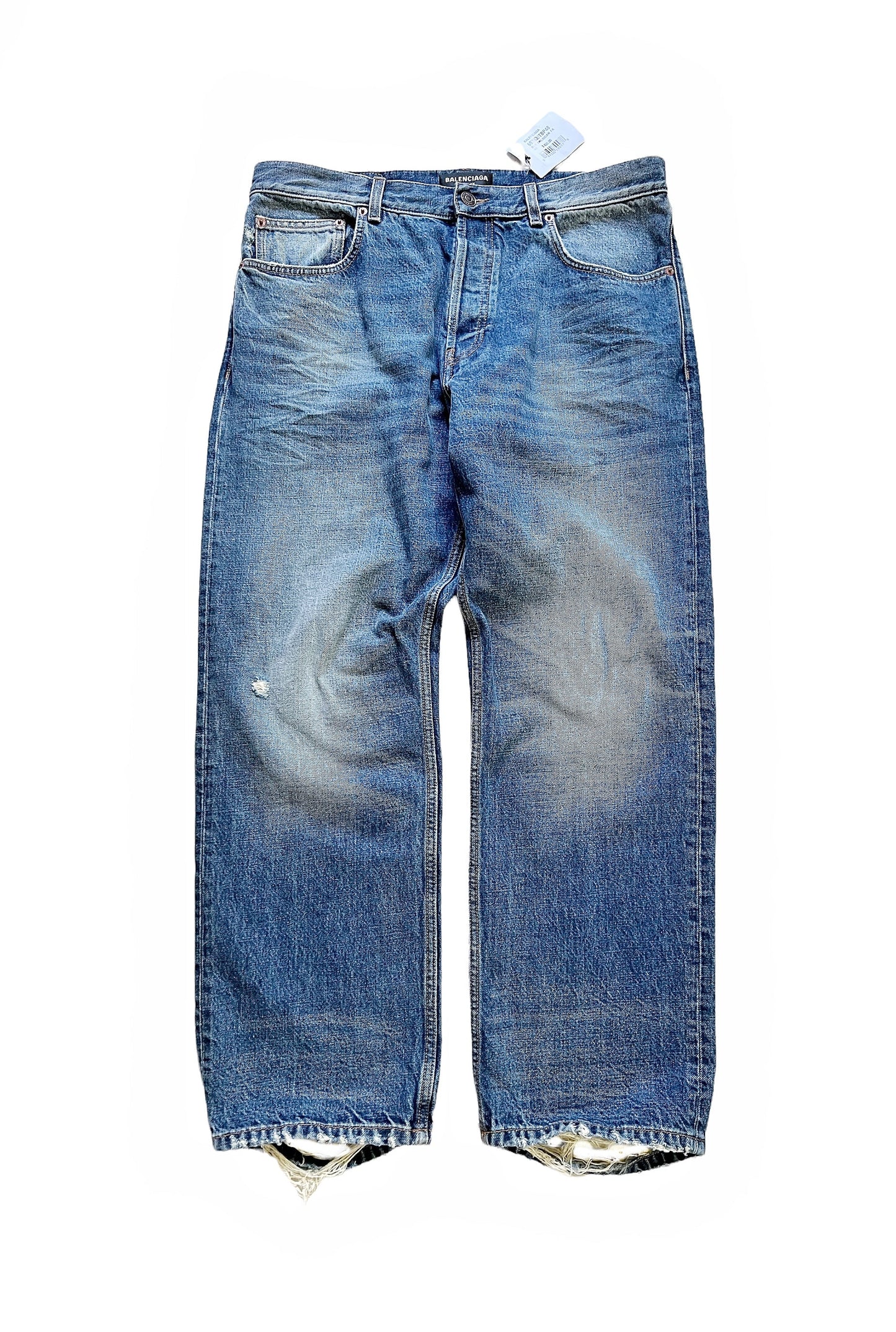 Destroyed Hem Denim