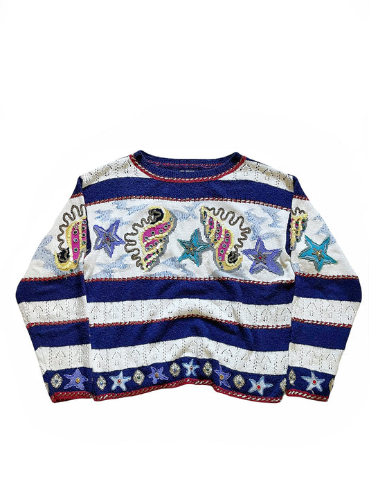 1980’s Intricate Sailor Sea Knit