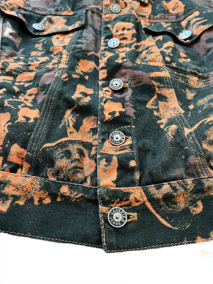 AW92 Faces Collage Denim Trucker