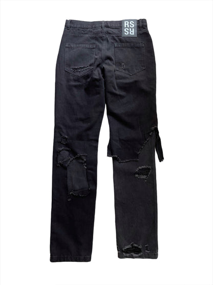 AW19/20 Destroyed Black Denim