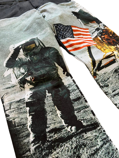 Astronaut Moonlanding Denim