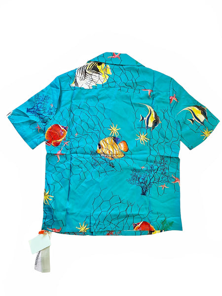 Silk Fish Net Holiday Shirt