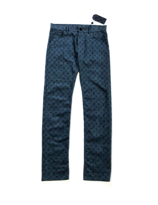 SS19 LV Monogram Jacquard Pants