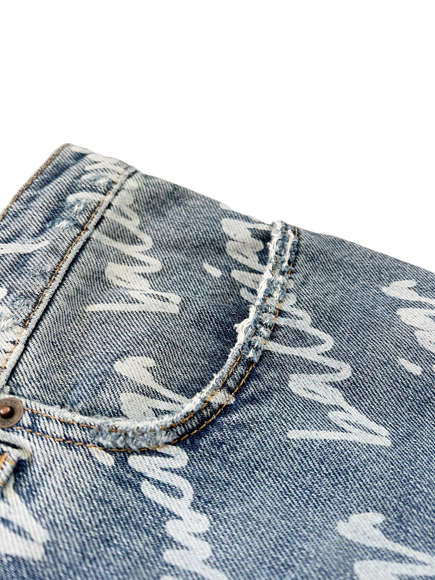 SS22 Script Baggy Denim