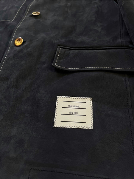 1/1 Sample Nubuck Navy Blazer