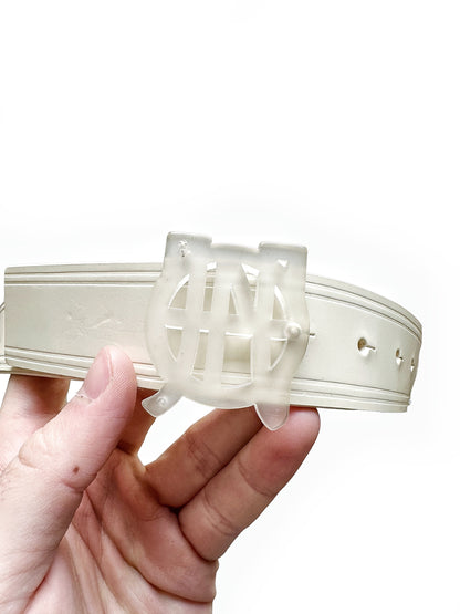 Clear Cyber Logo Belt