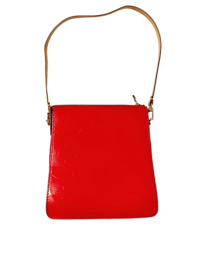 Red Vernis Pouchette Hobo Mott Mini Patent Leather