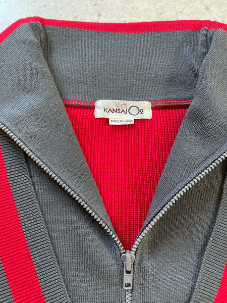 1980’s Layered Zip School Sweater