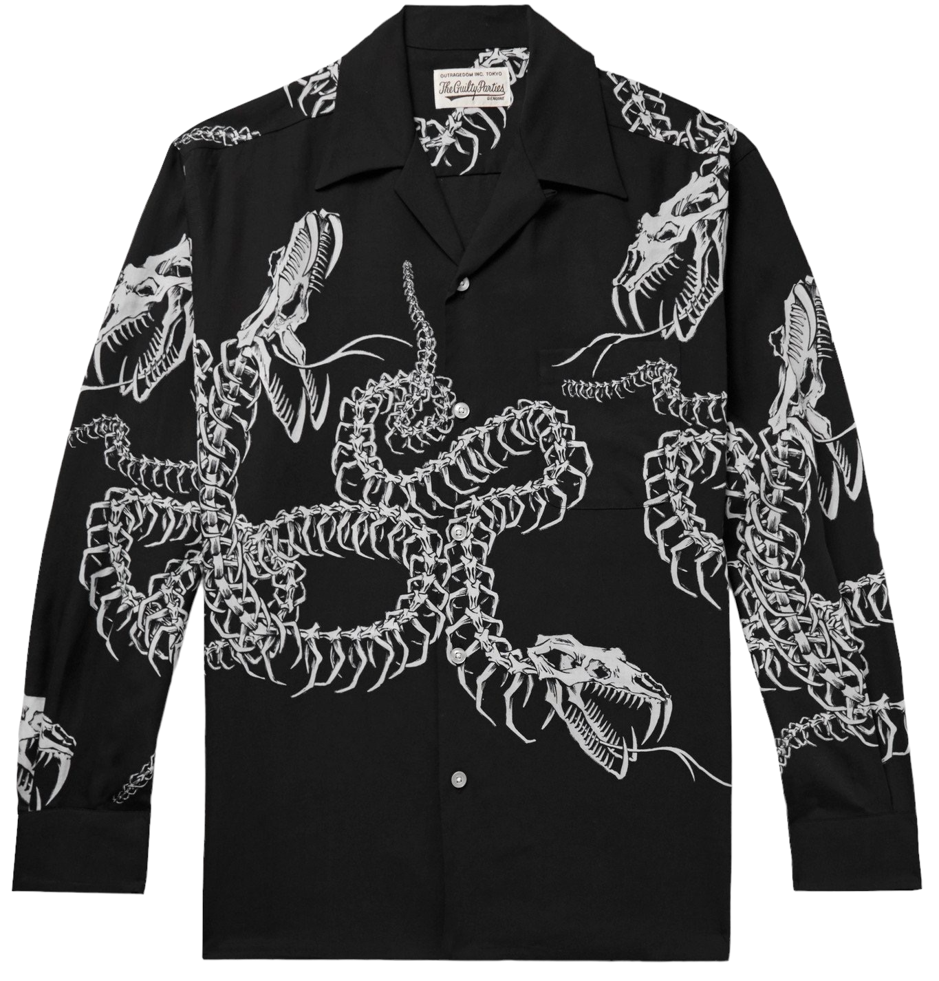Rayon Skeleton Dragon Shirt