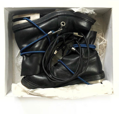 1997 Dirk Bikkembergs Steel Heel Blue Bungee Cord