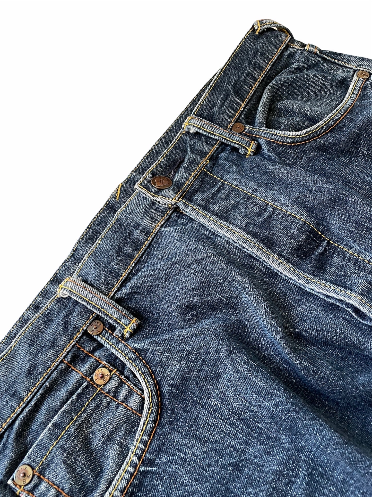 Multi Pocket Cargo Denim