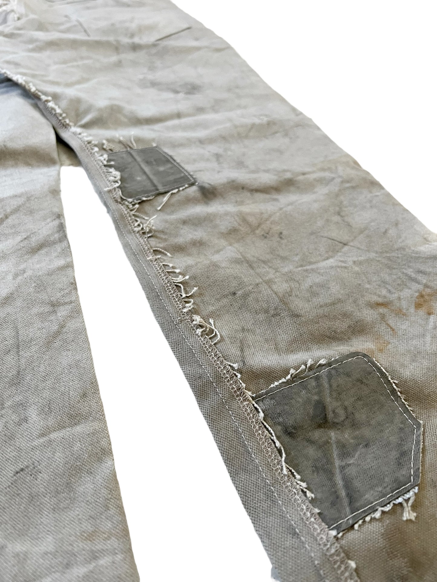 Upcycled Mailbag Reconstructed Pants