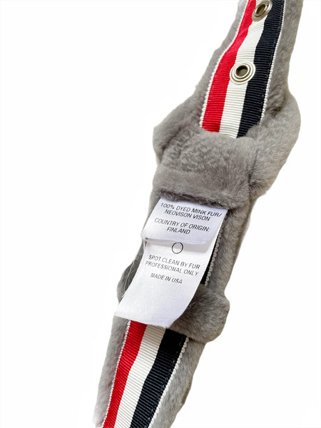Grey Mink Fur Belt