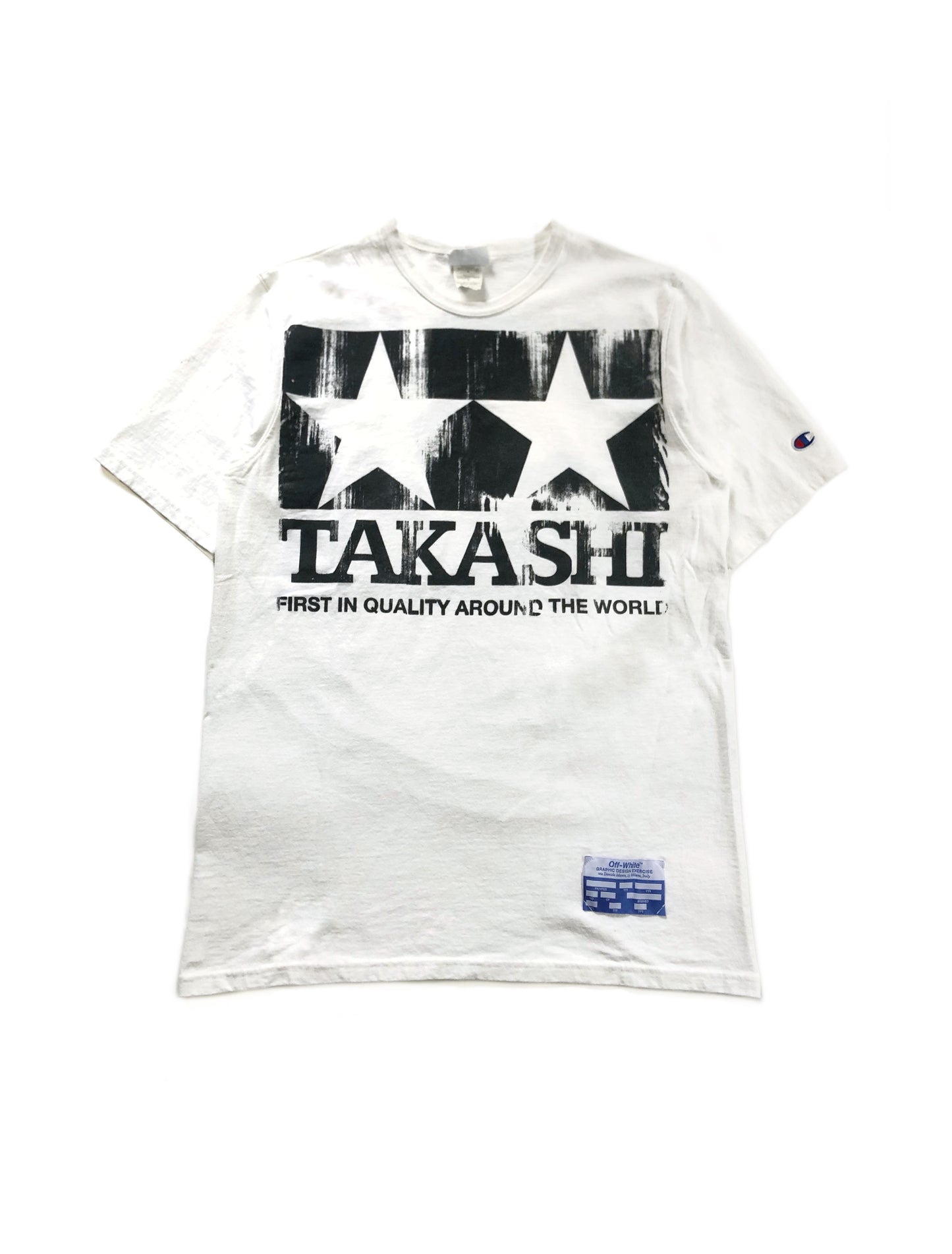 Takashi Murakami x Virgil Abloh Handprinted Tamiya Sign Tee